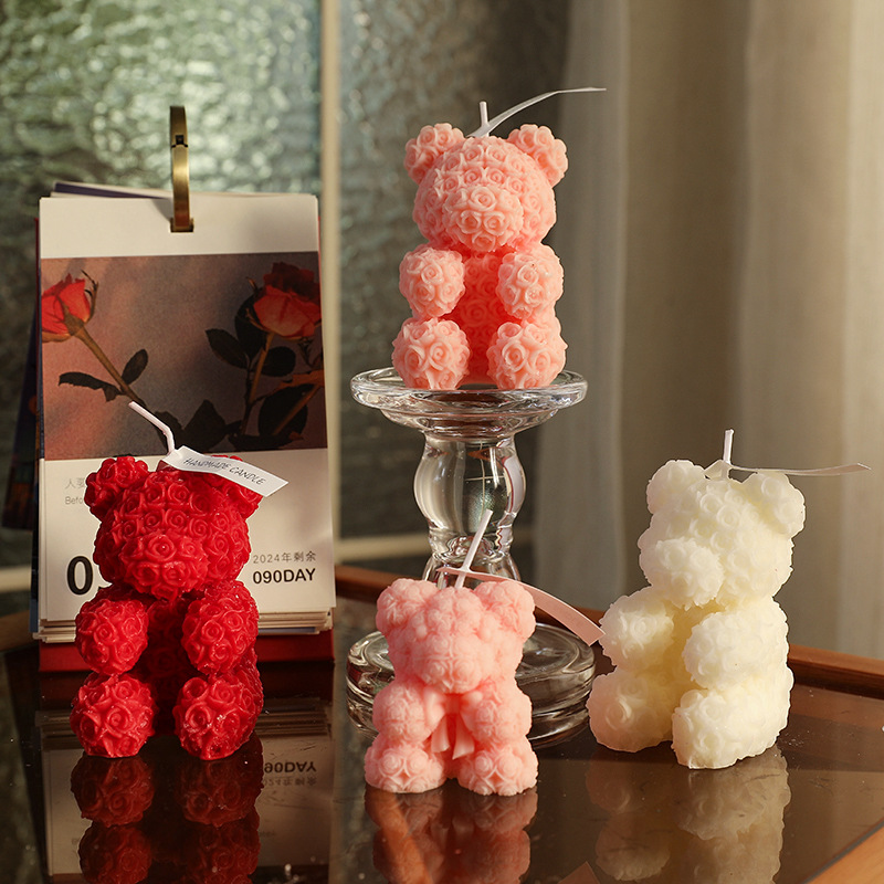 Home Fragrance Velas - Rose Bear Home Fragrance Premium Atmosfera