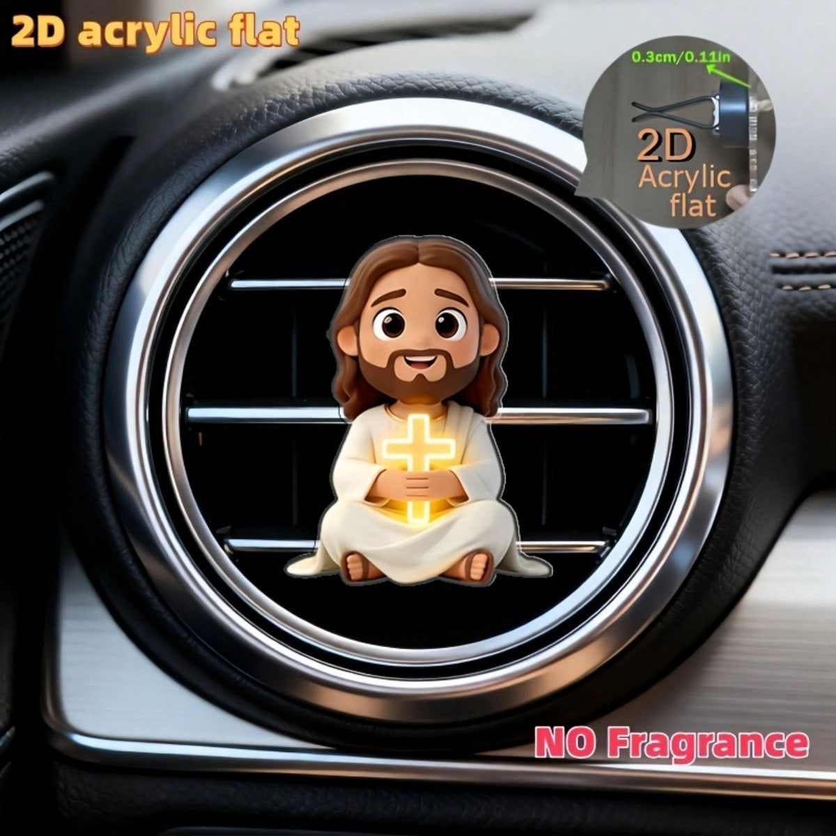 Car Vent Diffuser - Clipe Decorativo para Saída de Ar